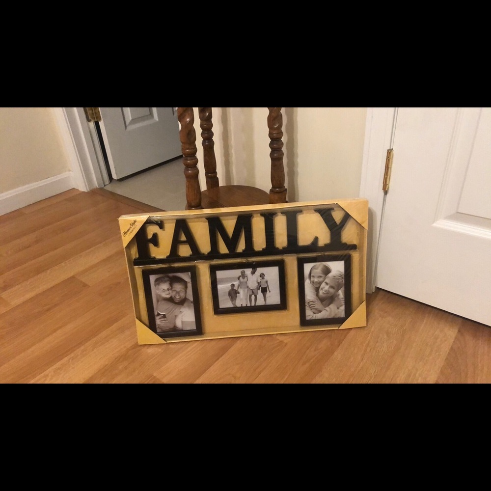 New! Family photo wall hanging.